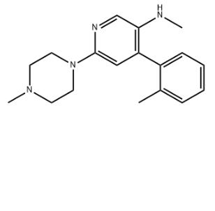 N-甲基-4-(2-甲基苯基)-6-(4-甲基-1-哌嗪基)-3-吡啶胺草酸鹽,N-Methyl-4-(2-methylphenyl)-6-(4-methyl-1-piperazinyl)-3-pyridinamine Oxalic acid