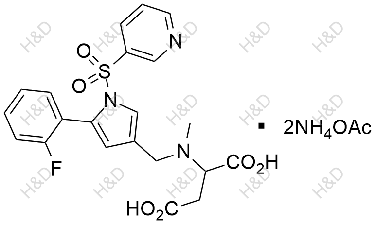 沃諾拉贊雜質19,1-(1-((1,6-dihydropyridin-3-yl)sulfonyl)-5-(2-fluorophenyl)-1H-pyrrol-3-yl)-N-methylmethanamine fumarate