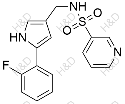 沃諾拉贊雜質(zhì)65,N-((5-(2-fluorophenyl)-1H-pyrrol-3-yl)methyl)pyridine-3-sulfonamide