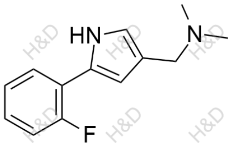 沃諾拉贊雜質(zhì)89,1-(5-(2-fluorophenyl)-1H-pyrrol-3-yl)-N,N-dimethylmethanamine