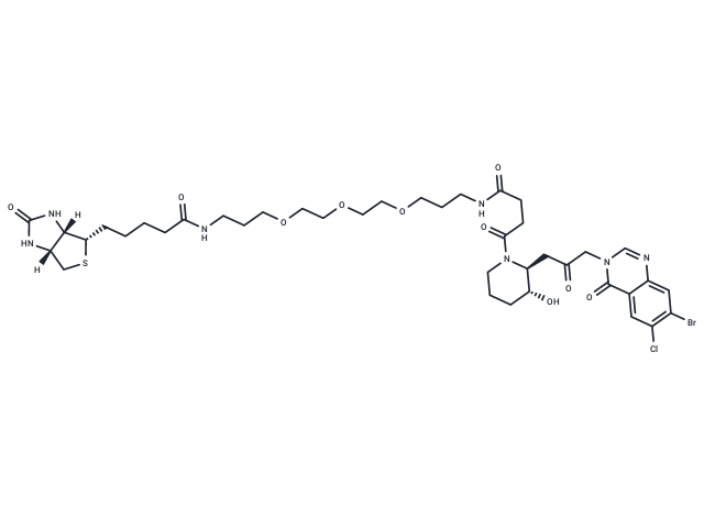 化合物 Biotin-PEG3-amide-C2-CO-Halofuginone,Biotin-PEG3-amide-C2-CO-Halofuginone