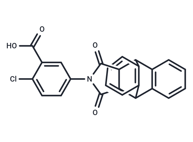 化合物 T8833,2-chloro-5-(16,18-dioxo-17-azapentacyclo[6.6.5.0~2,7~.0~9,14~.0~15,19~]nonadeca-2,4,6,9,11,13-hexaen-17-yl)benzoic acid