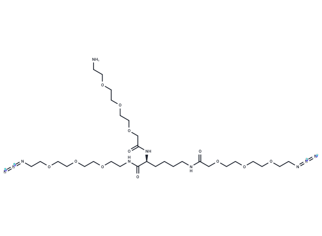 化合物 Amine-PEG3-Lys(PEG3-N3)-PEG3-N3,Amine-PEG3-Lys(PEG3-N3)-PEG3-N3