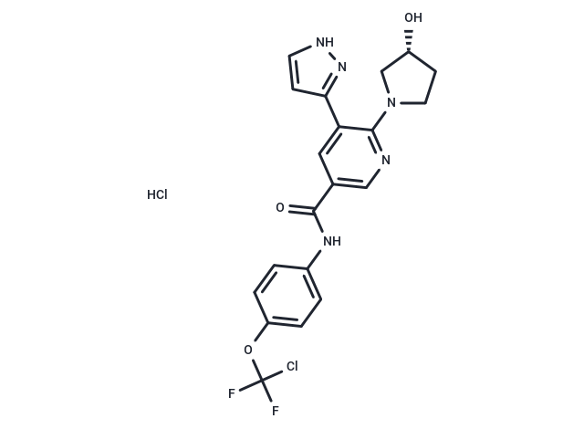 化合物 Asciminib hydrochloride,Asciminib hydrochloride