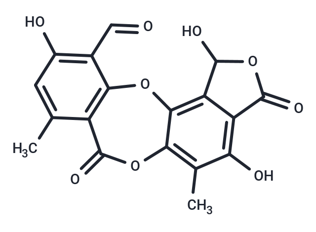 化合物 Norstictic acid,Norstictic acid