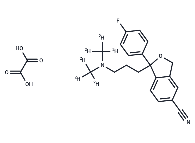 化合物 Citalopram-d6 Oxalate,Citalopram-d6 Oxalate