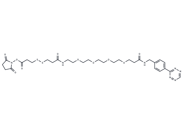 四嗪-聚乙二醇-二硫鍵-N-羥基琥珀酰亞胺酯,Tetrazine-PEG4-SS-NHS