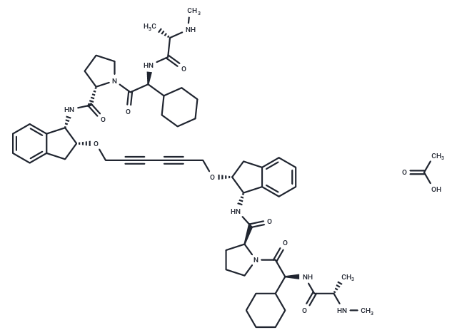 化合物 AZD5582 acetate,AZD5582 acetate (1258392-53-8 free base)