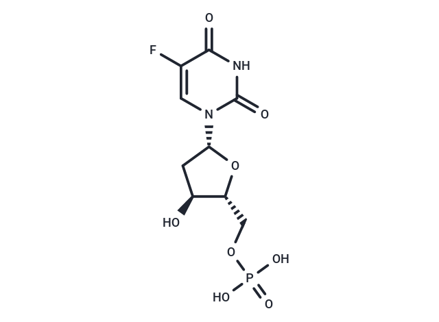 化合物 2’-Deoxy-5-Fluorouridine 5’-phosphate triethyl ammonium salt,2’-Deoxy-5-Fluorouridine 5’-phosphate triethyl ammonium salt