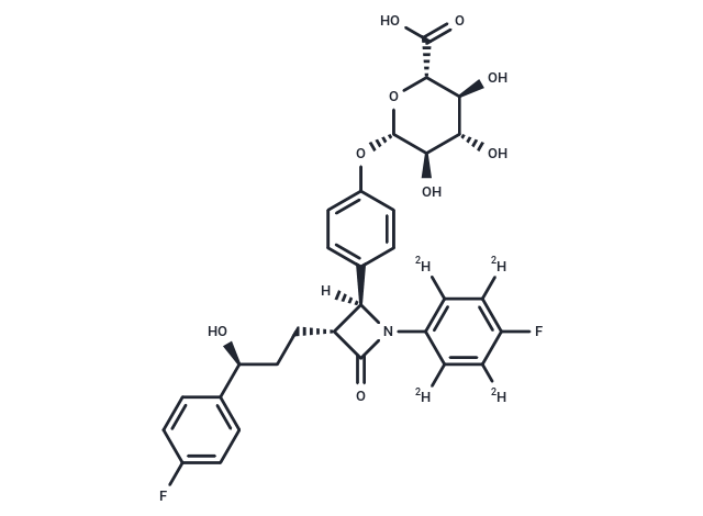 化合物 Ezetimibe-d4?Phenoxy??-D-Glucuronide,Ezetimibe-d4?Phenoxy??-D-Glucuronide