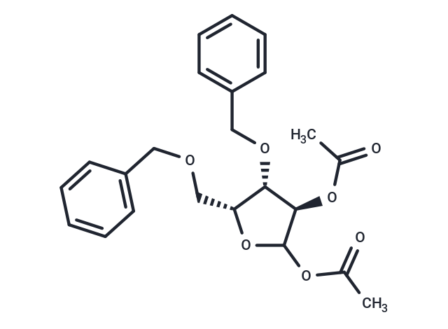 化合物 1,2-Di-O-acetyl-3,5-di-O-benzyl-D-xylofuranose,1,2-Di-O-acetyl-3,5-di-O-benzyl-D-xylofuranose