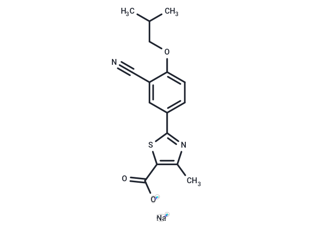 化合物 Febuxostat sodium,Febuxostat sodium