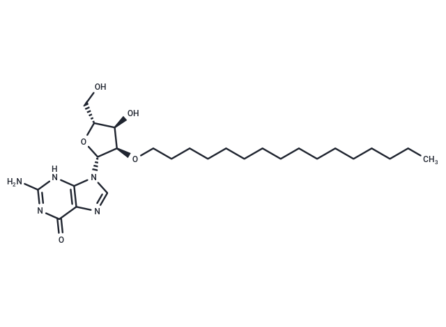 化合物 2’-O-Hexadecanyl guanosine,2’-O-Hexadecanyl guanosine