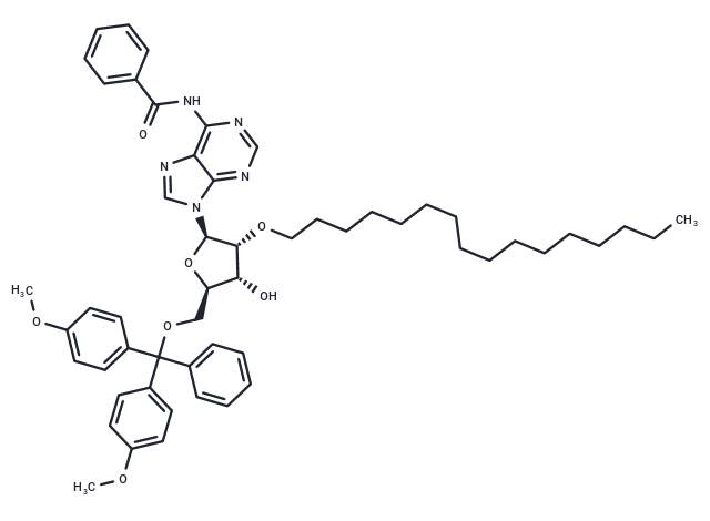 化合物 N6-Bz-5’-O-DMTr-2’-O-hexadecanyl adenosine,N6-Bz-5’-O-DMTr-2’-O-hexadecanyl adenosine