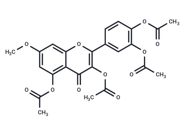 化合物 Rhamnetin tetraacetate,Rhamnetin tetraacetate