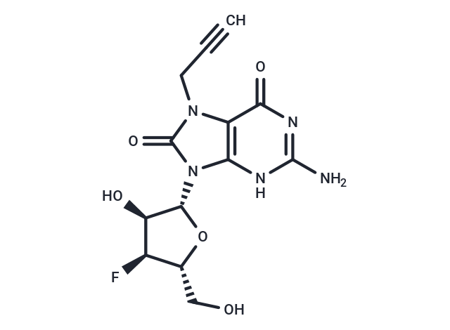 化合物 7,8-Dihydro-8-oxo-7-propargyl-3’-deoxy-3’-fluoro guanosine,7,8-Dihydro-8-oxo-7-propargyl-3’-deoxy-3’-fluoro guanosine