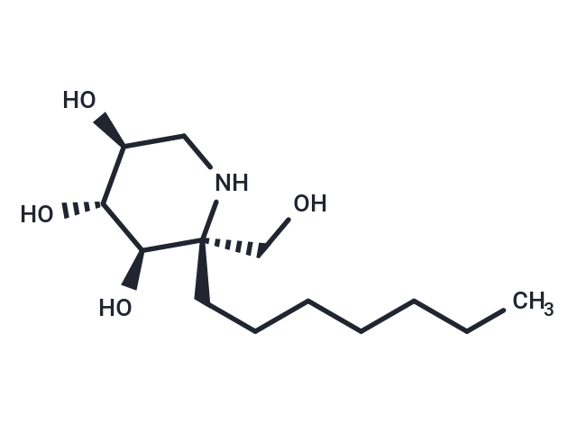 化合物 5-C-heptyl-DNJ,5-C-heptyl-DNJ