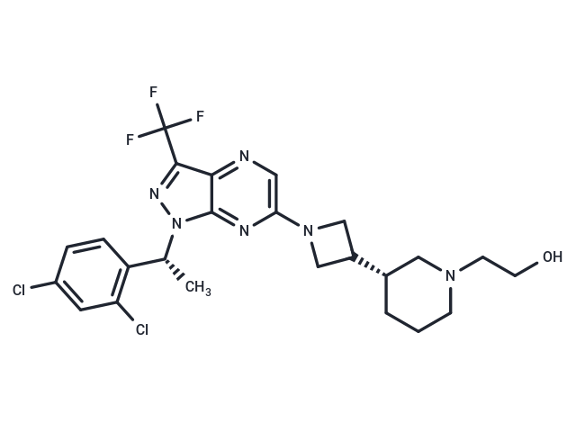 化合物 Tivumecirnon,Tivumecirnon