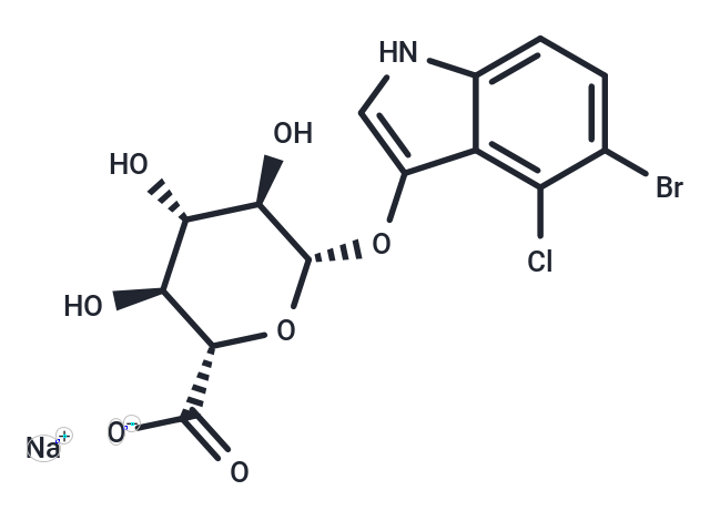 化合物 5-Bromo-4-chloro-3-indolyl-b-D-glucuronide sodium salt,5-Bromo-4-chloro-3-indolyl-b-D-glucuronide sodium salt