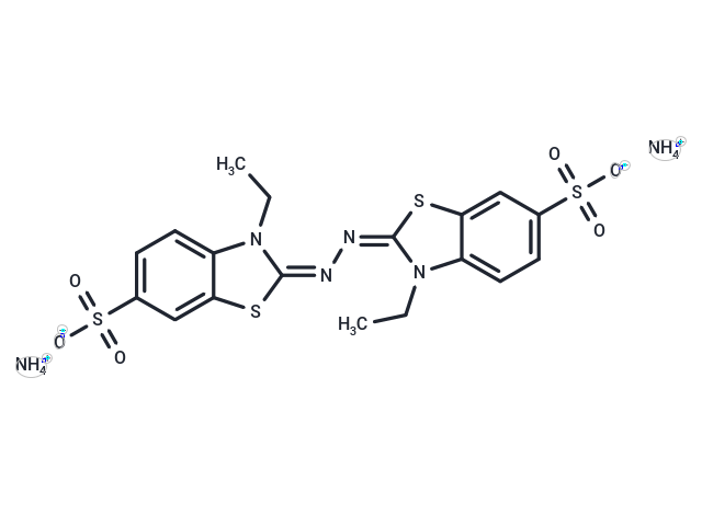 2,2'-聯(lián)氮雙(3-乙基苯并噻唑啉-6-磺酸)二銨鹽,ABTS diammonium salt