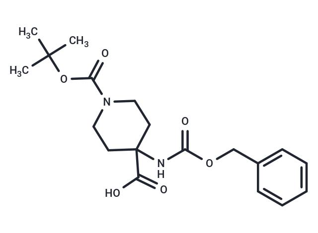 化合物 T64319,4-benzyloxycarbonylamino-piperidine-1,4-dicarboxylic acid mono-tert-butyl ester