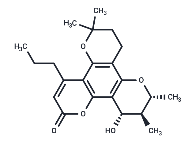 化合物 (+)-Dihydrocalanolide A,(+)-Dihydrocalanolide A