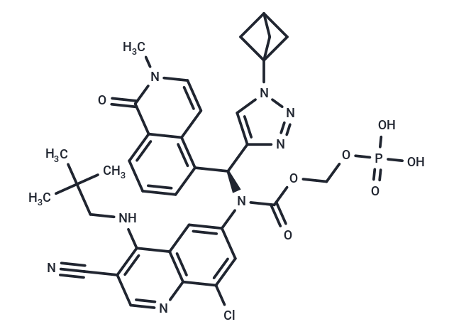 化合物 Tilpisertib fosmecarbil,Tilpisertib fosmecarbil