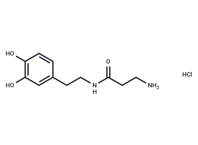 化合物 N-β-alanyldopamine hydrochloride,N-β-alanyldopamine hydrochloride