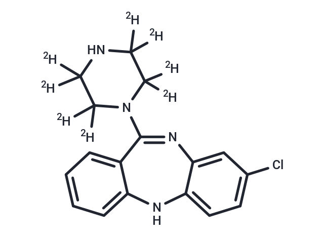 化合物 N-Desmethyl clozapine-d8,N-Desmethyl clozapine-d8