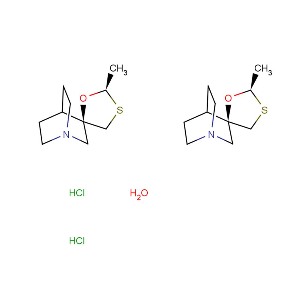 化合物 (-)-Cevimeline hydrochloride hemihydrate,(-)-Cevimeline hydrochloride hemihydrate