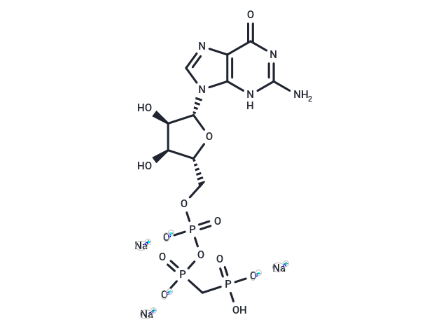 化合物 5′-Guanylyl methylenediphosphonate sodium,5′-Guanylyl methylenediphosphonate sodium