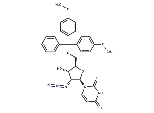 化合物 2’-Azido-2’-deoxy-5’-O-(4,4’-dimethoxytrityl)uridine,2’-Azido-2’-deoxy-5’-O-(4,4’-dimethoxytrityl)uridine