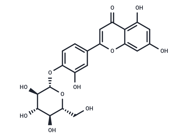 藤黃菌素-4' -O-葡糖苷,Luteolin-4'-O-glucoside