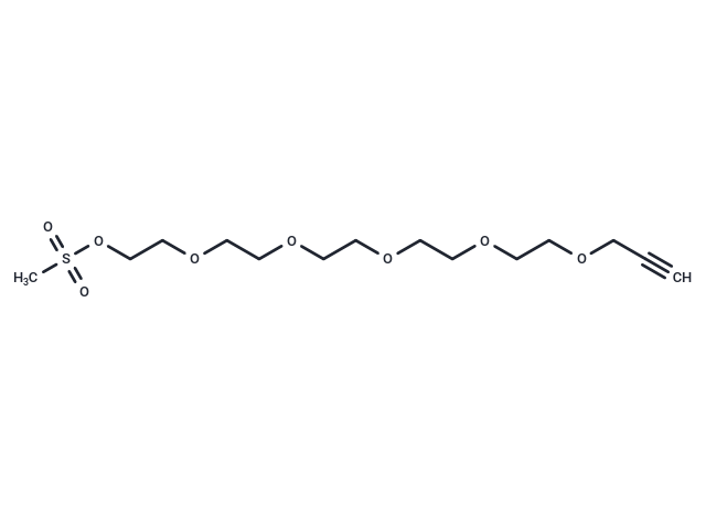 化合物Propargyl-PEG5-Ms,Propargyl-PEG5-Ms