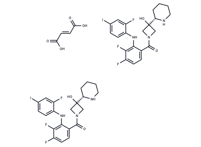 化合物 Cobimetinib hemifumarate,Cobimetinib hemifumarate