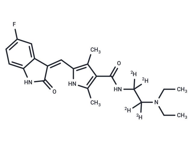 化合物 Sunitinib-d4,Sunitinib-d4