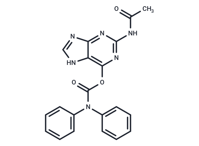 化合物 N2-acetyl-O6-(diphenylcarbamoyl)guanine,N2-acetyl-O6-(diphenylcarbamoyl)guanine