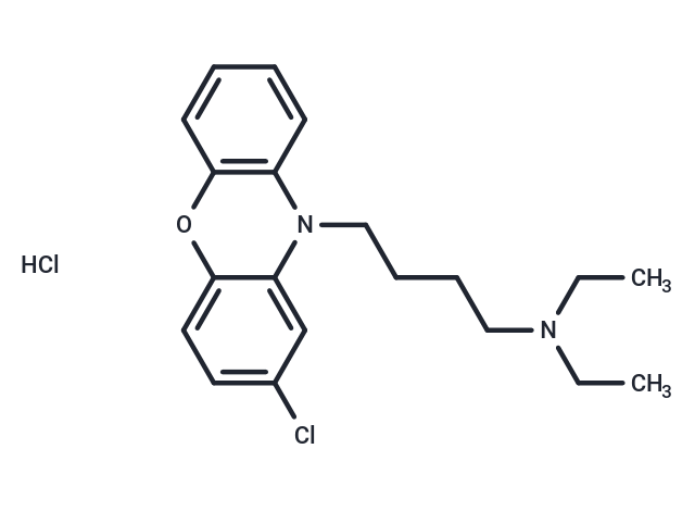 化合物 10-DEBC hydrochloride,10-DEBC hydrochloride