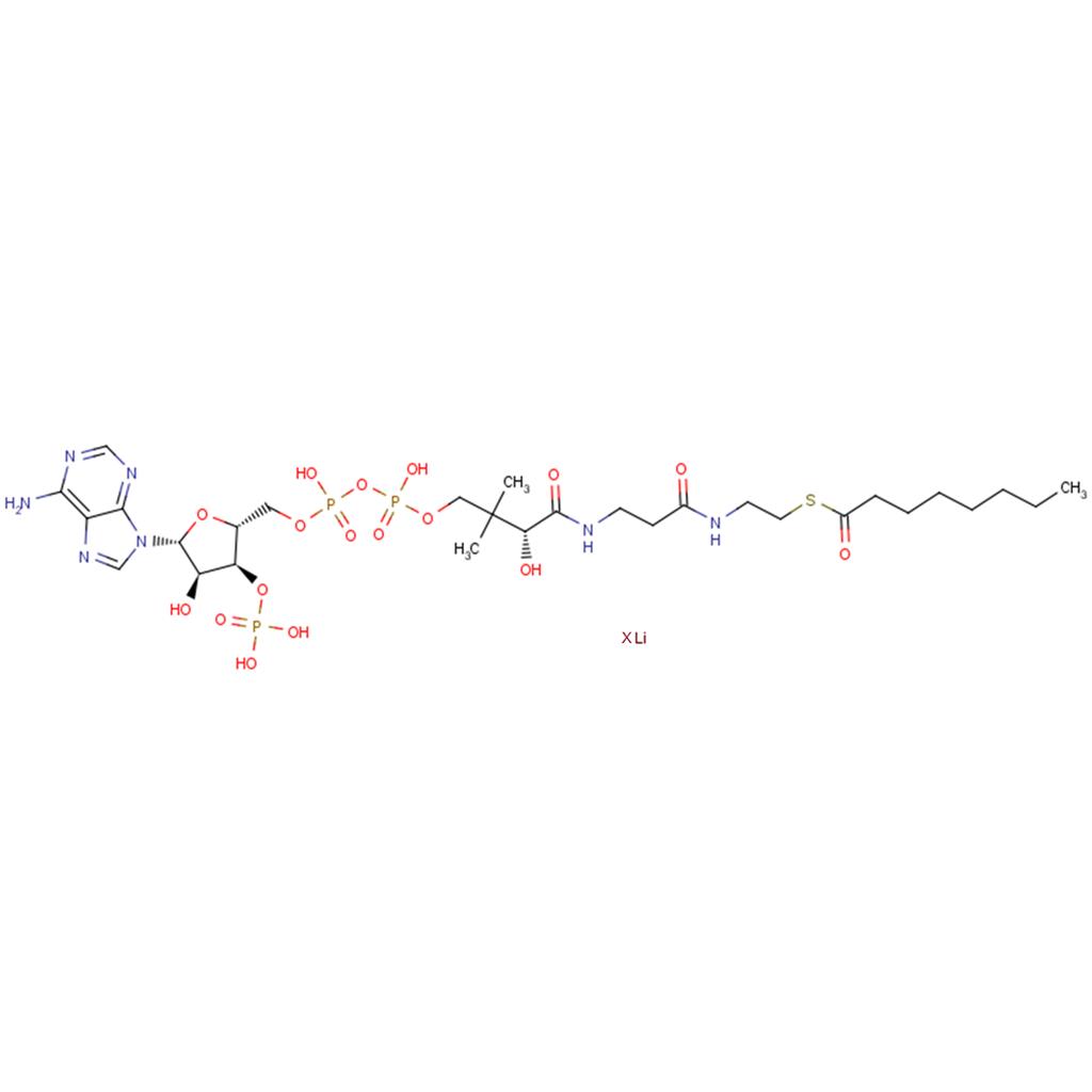 化合物 Octanoyl coenzyme A lithium,Octanoyl coenzyme A lithium