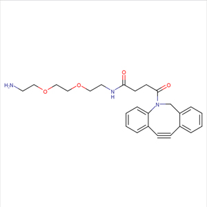 二苯并環(huán)辛炔-二聚乙二醇-氨基,DBCO-PEG2-amine