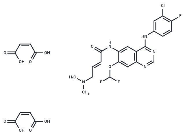 化合物 Mifanertinib dimaleate,Mifanertinib dimaleate