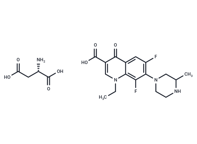 化合物 Lomefloxacin (aspartate),Lomefloxacin (aspartate)