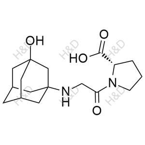 Vildagliptin carboxylic acid Impurity	维格列汀羧酸杂质	565453-40-9