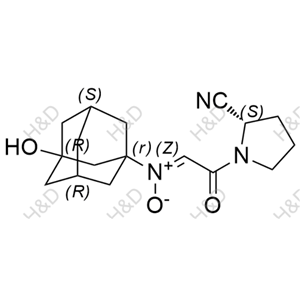 維格列汀雜質(zhì)ZA5,(1r,3R,5R,7S,Z)-N-(2-((S)-2-cyanopyrrolidin-1-yl)-2-oxoethylidene)-3-hydroxyadamantan-1-amine oxide