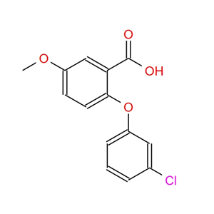 2-(3-氯苯氧基)-5-甲氧基苯甲酸