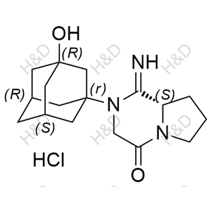 維格列汀雜質(zhì)35(鹽酸鹽）,(S)-2-((1r,3R,5R,7S)-3-hydroxyadamantan-1-yl)-1-iminohexahydropyrrolo[1,2-a]pyrazin-4(1H)-one hydrochloride