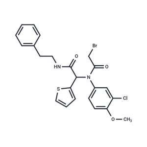 化合物 2-Thiopheneacetamide, α-[(2-bromoacetyl)(3-chloro-4-methoxyphenyl)amino]-N-(2-phenylethyl)-|T9607|TargetMol