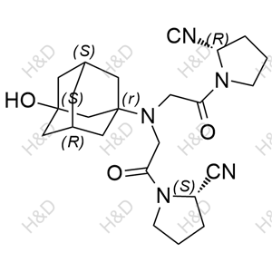 (S)-1-(2-(((1r,3S,5R,7S)-3-hydroxyadamantan-1-yl)(2-((R)-2-isocyanopyrrolidin-1-yl)-2-oxoethyl)amino)acetyl)pyrrolidine-2-carbonitrile	维格列汀杂质51	