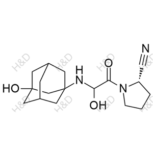 維格列汀雜質(zhì)52,(2S)-1-(2-hydroxy-2-(((1r,3R,5R,7S)-3-hydroxyadamantan-1-yl)amino)acetyl)pyrrolidine-2-carbonitrile