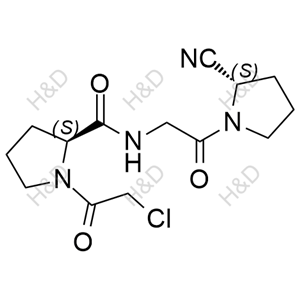 (S)-1-(2-chloroacetyl)-N-(2-((S)-2-cyanopyrrolidin-1-yl)-2-oxoethyl)pyrrolidine-2-carboxamide	维格列汀杂质56	